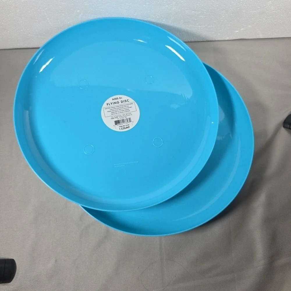 Frisbee Flying Disc Summer Spring Toys Set‎ Of 2 Blue 10inch